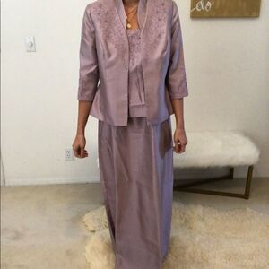 New Alex evenings purple formal dress with jacket